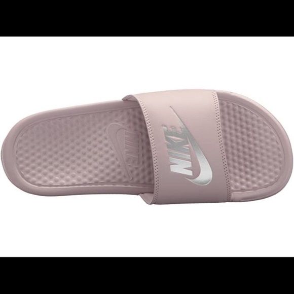 lavender nike slides